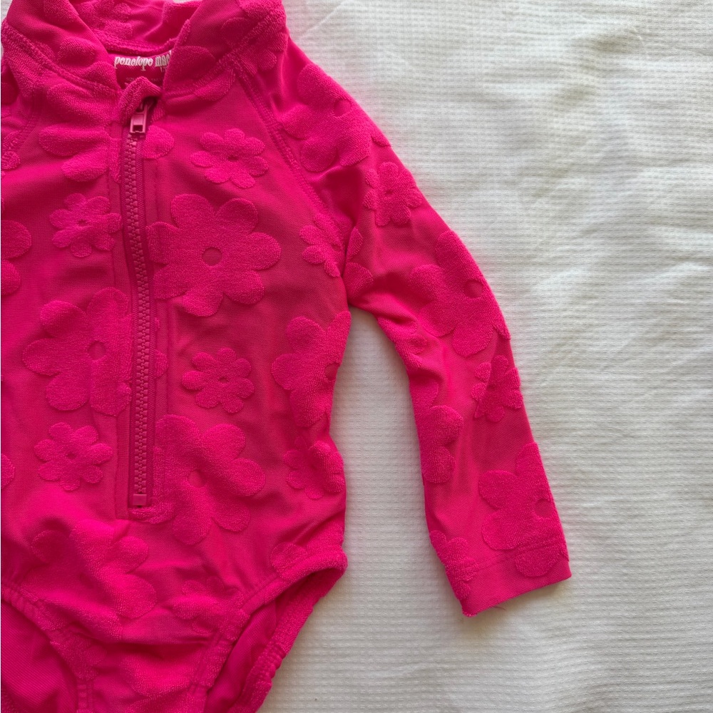 Penelope Mack Vibrant Pink Floral Bodysuit